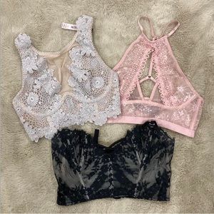 3 Victoria’s Secret bralettes